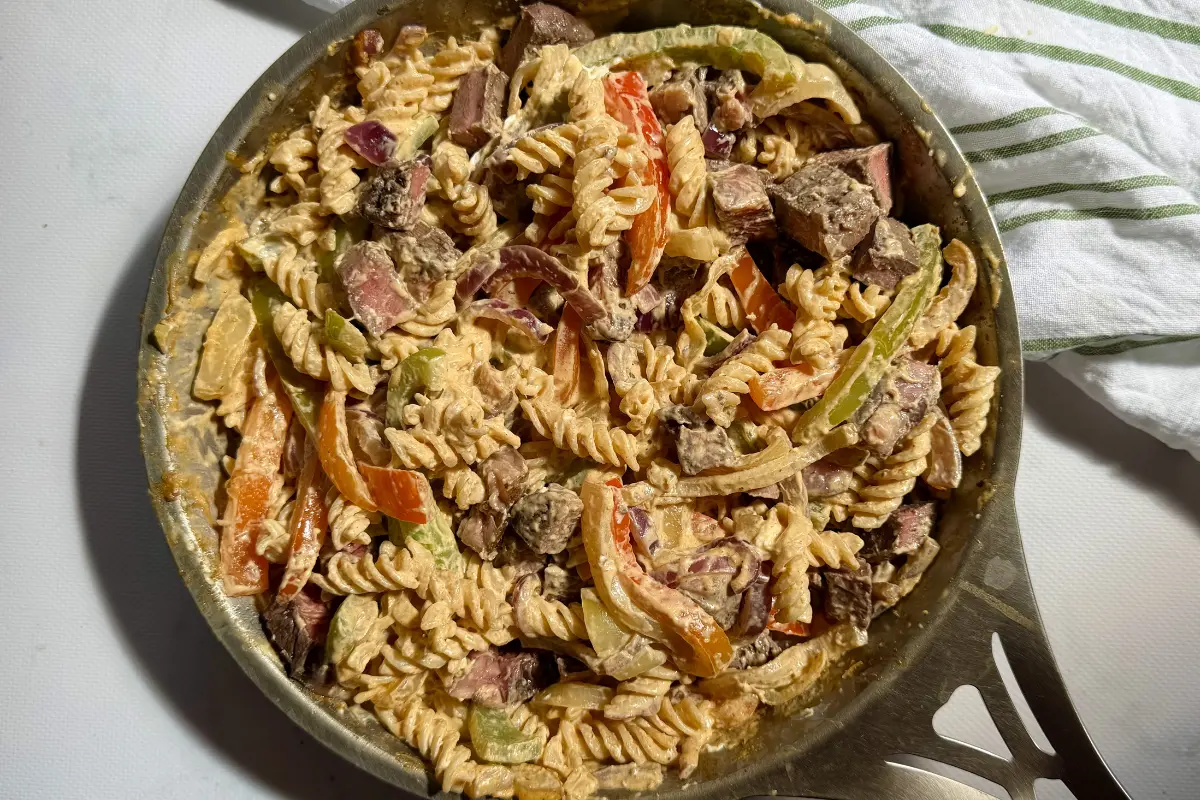 Our Cow Steak Fajita Pasta (Gluten Free) Recipe