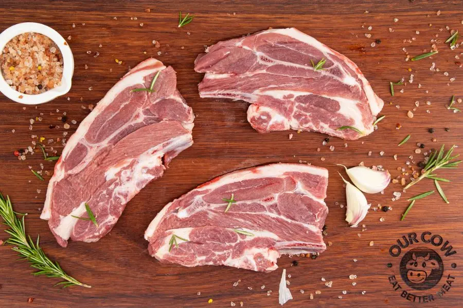 Our Cow Grass Fed Lamb Forequarter Chops