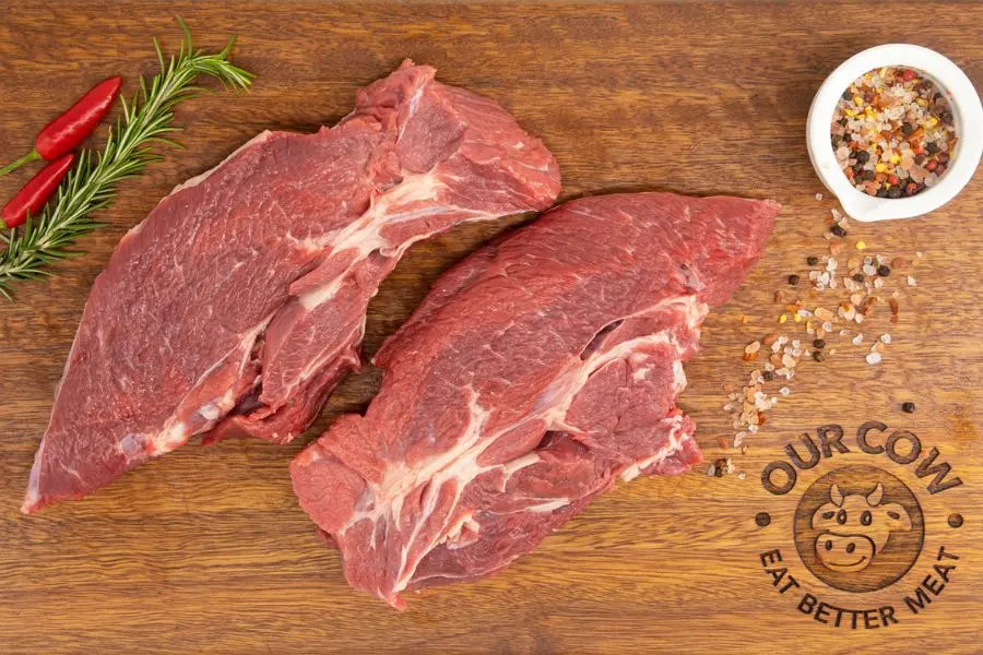 Our Cow Grass Fed Beef Chuck Steak