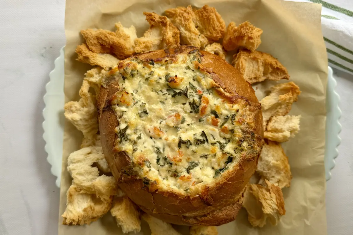 Garlic Prawn Cob Loaf