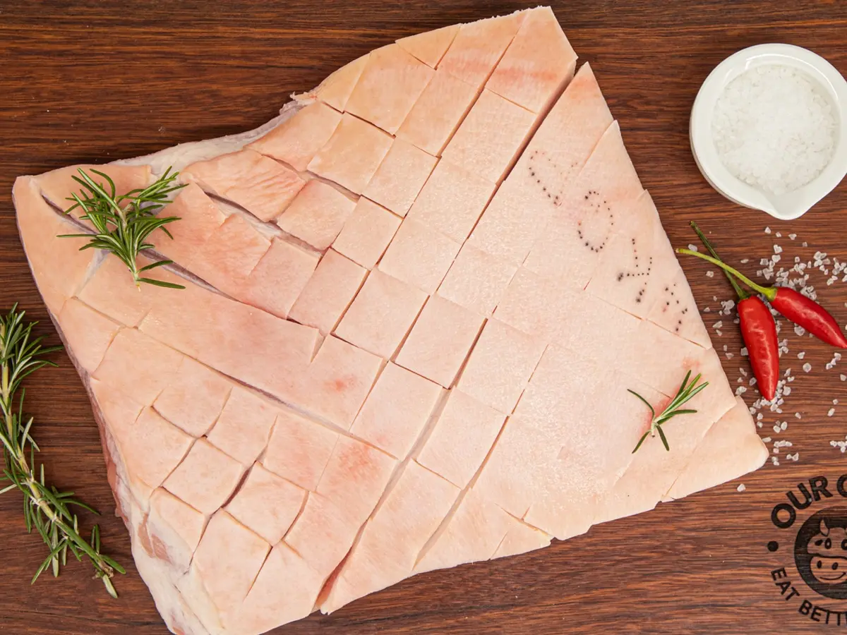 Our Cow Free Range Pork Belly