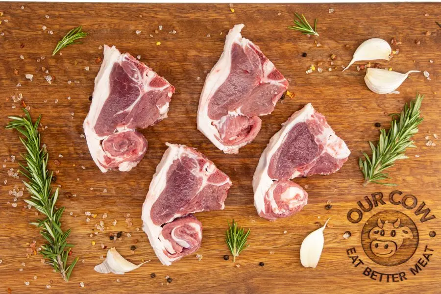 Our Cow Grass Fed Lamb Loin Chops