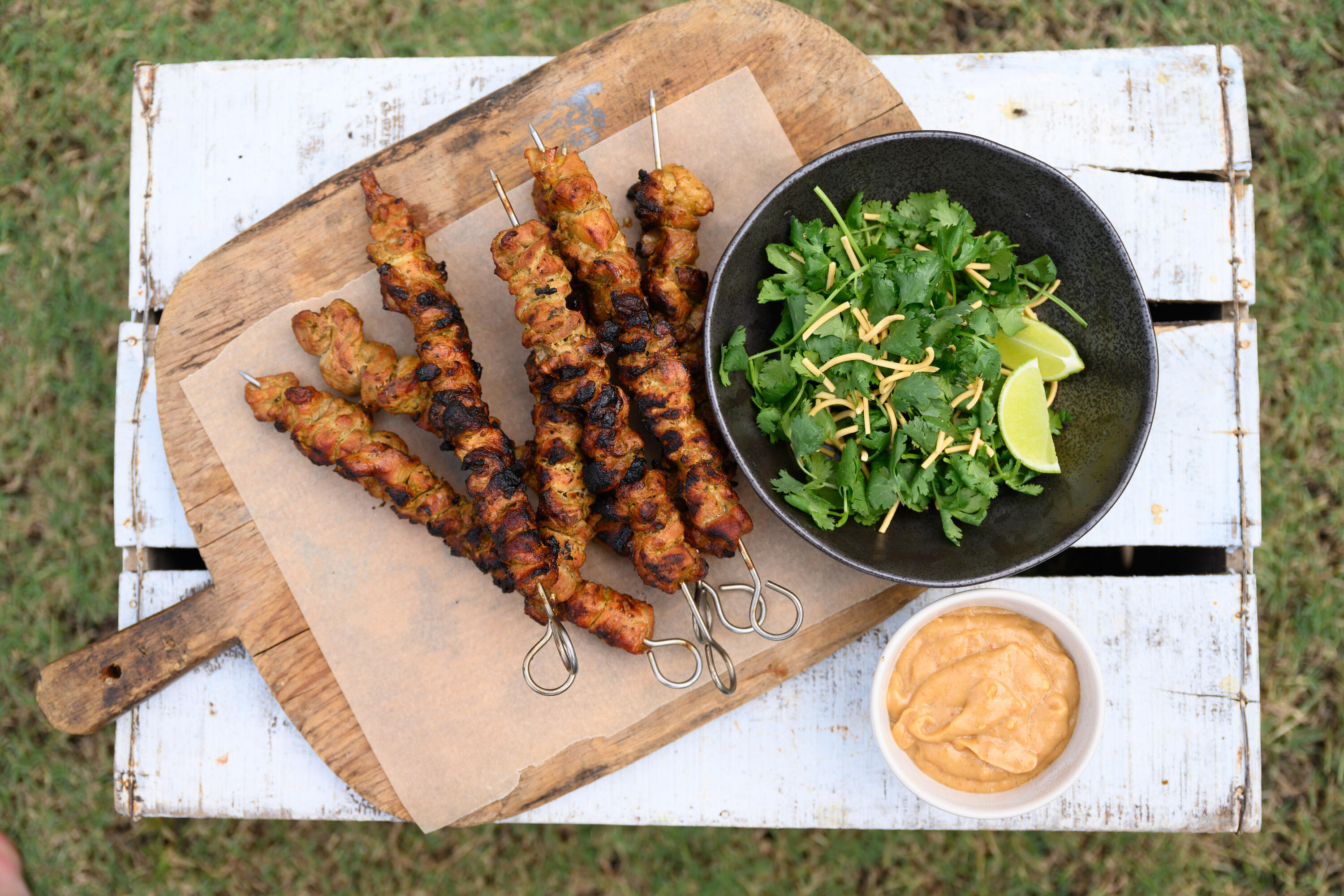 Hayden Quinn’s Spicy Hot Saltbush Pork Skewers | Our Cow