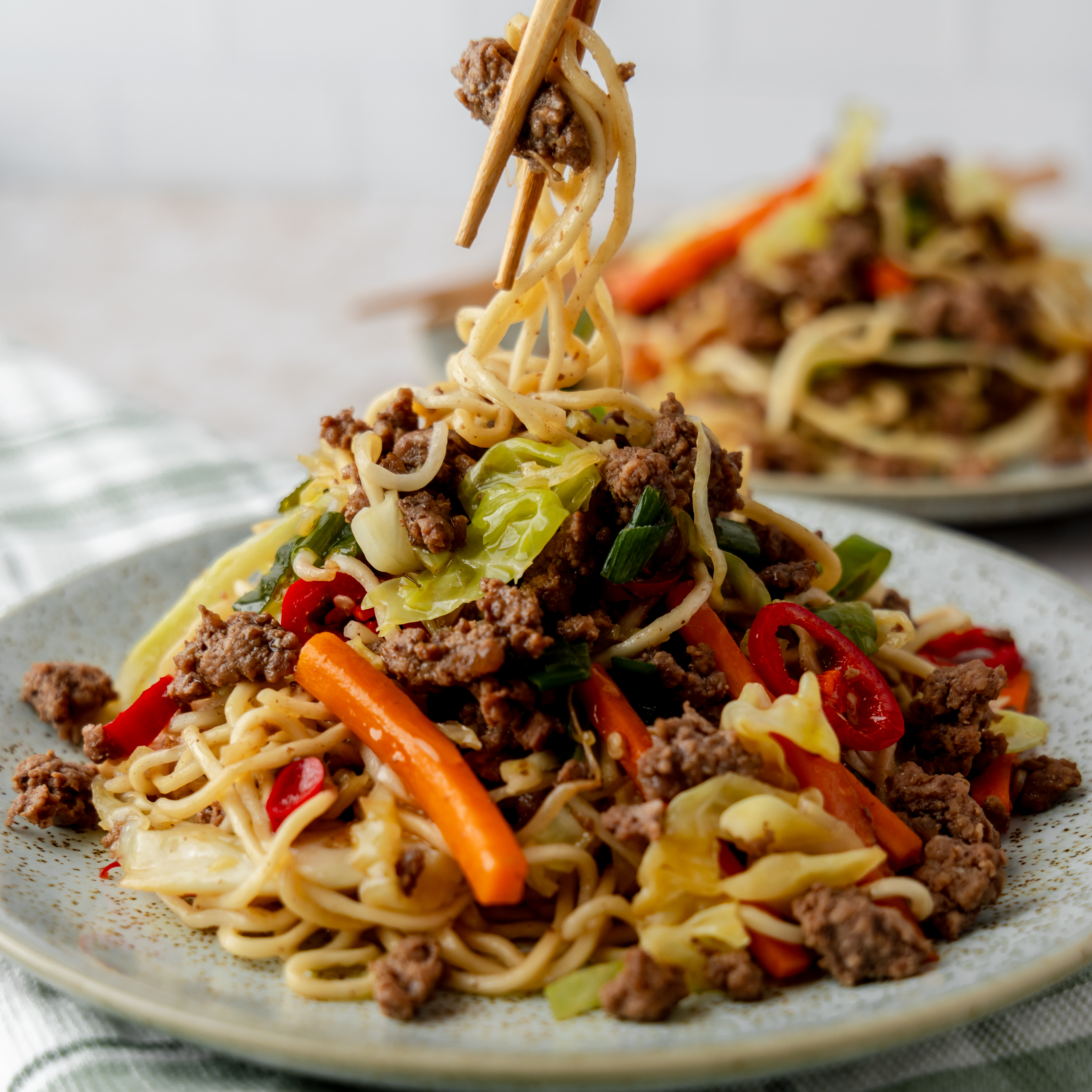 Spicy Beef Chow Mein | Our Cow
