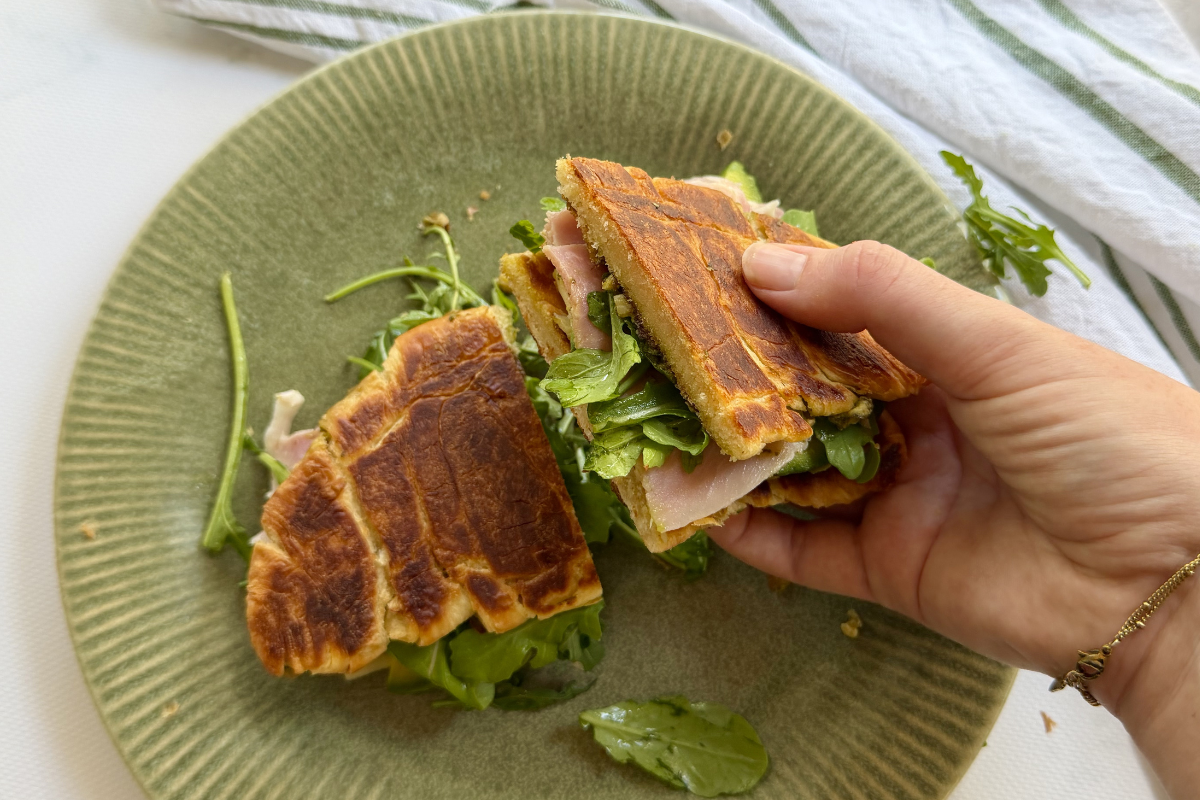 Crispy Croissant Breakfast Sandwich | Our Cow