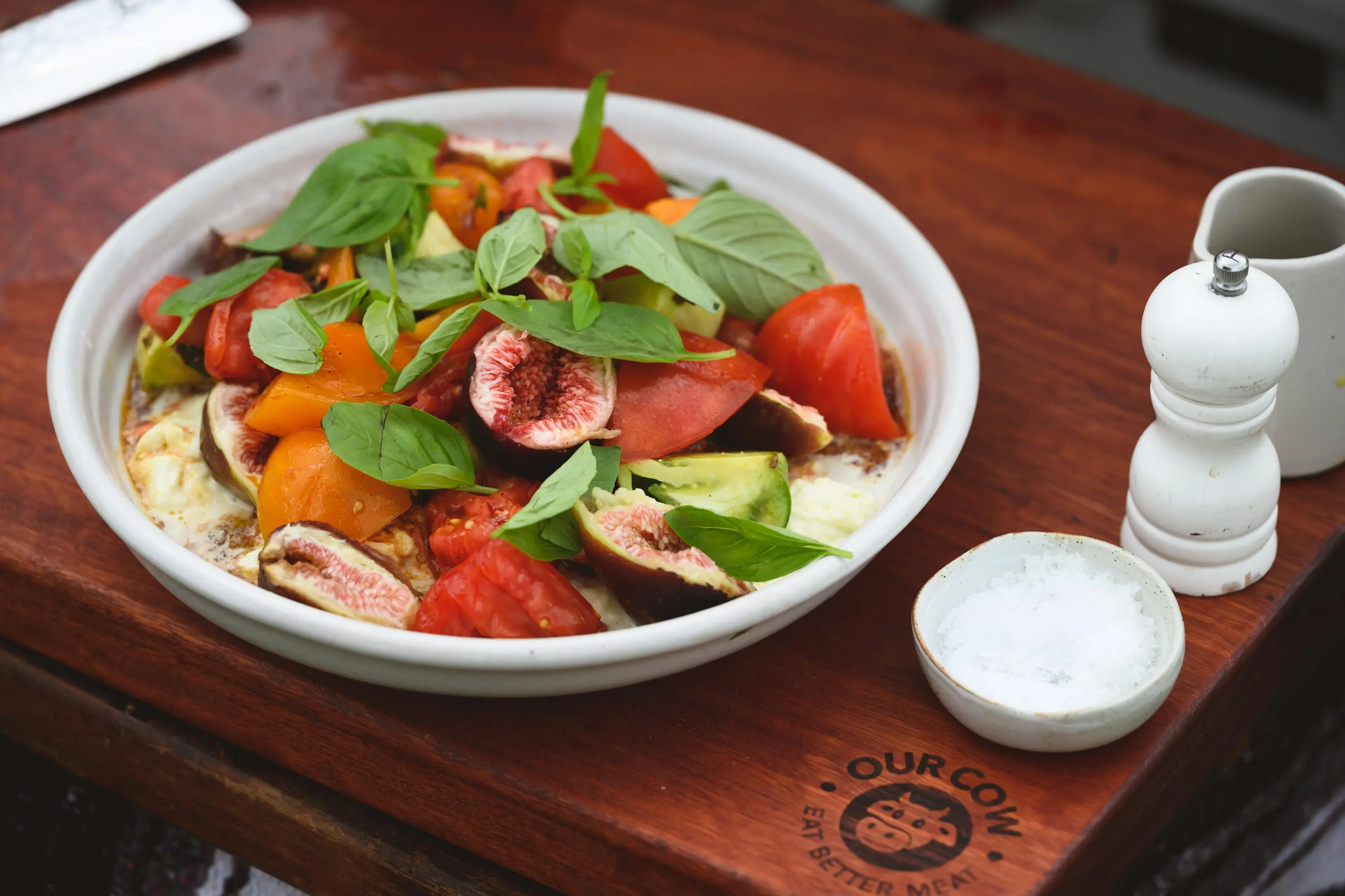 Hayden Quinn’s Flank Steak with Tomato & Fig Salad | Our Cow